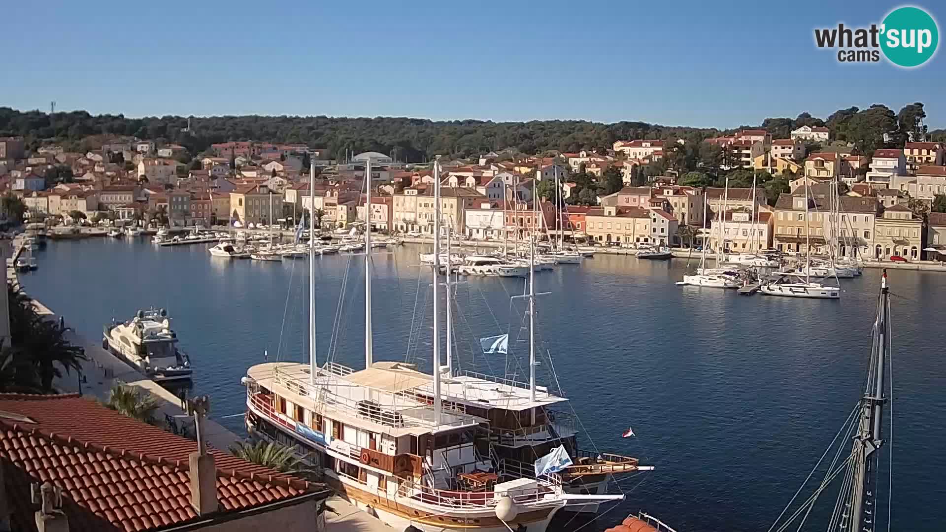 Spletna kamera Mali Lošinj Riva Lošinjskih kapitanov