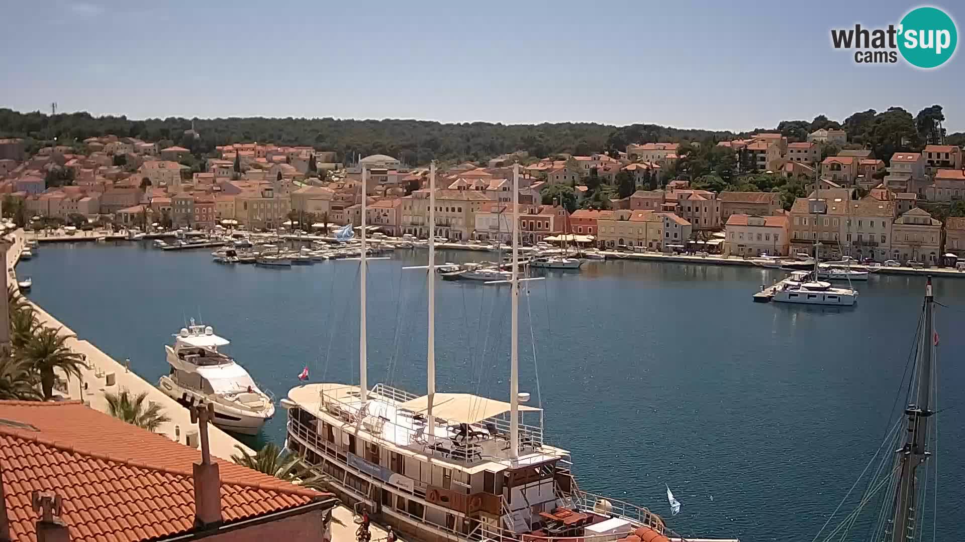 Spletna kamera Mali Lošinj Riva Lošinjskih kapitanov