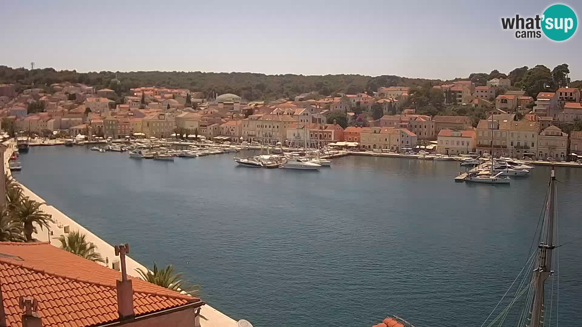 Spletna kamera Mali Lošinj Riva Lošinjskih kapitanov