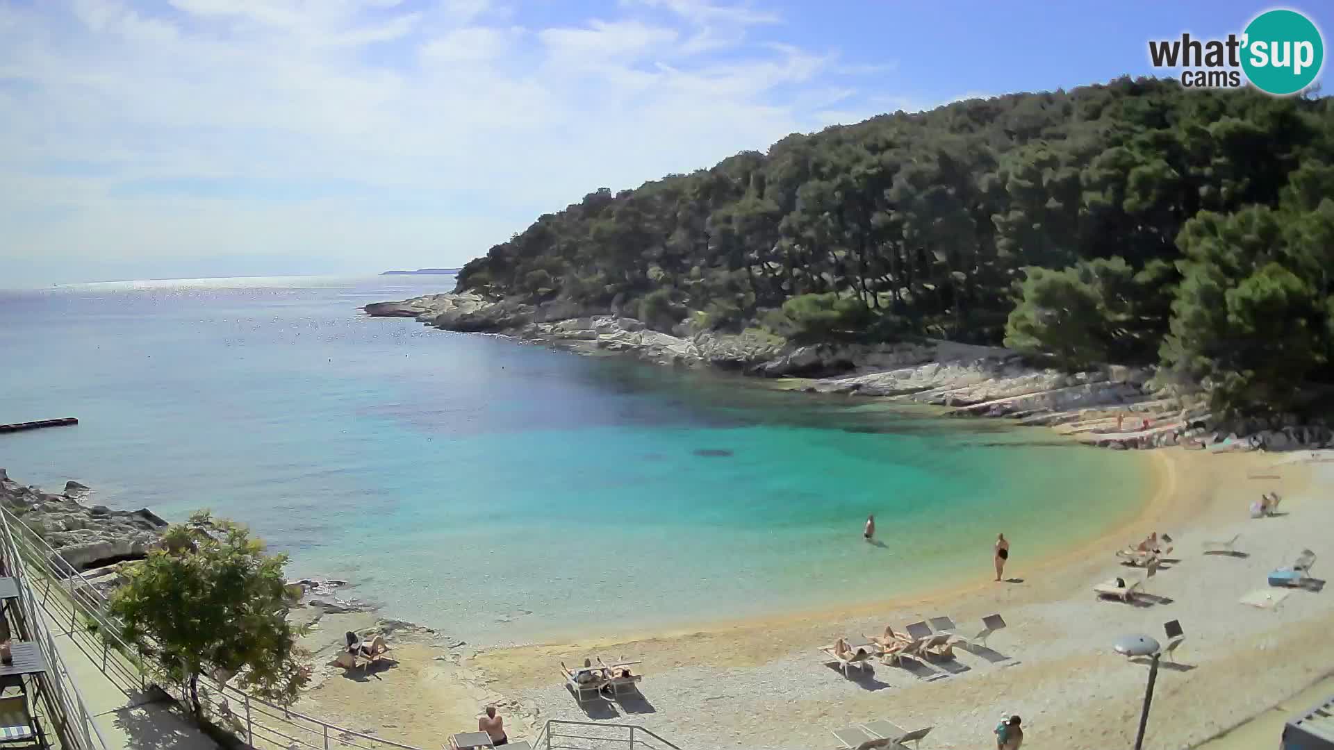 Web kam Mali Lošinj – plaža Sunčana uvala – Veli Žal
