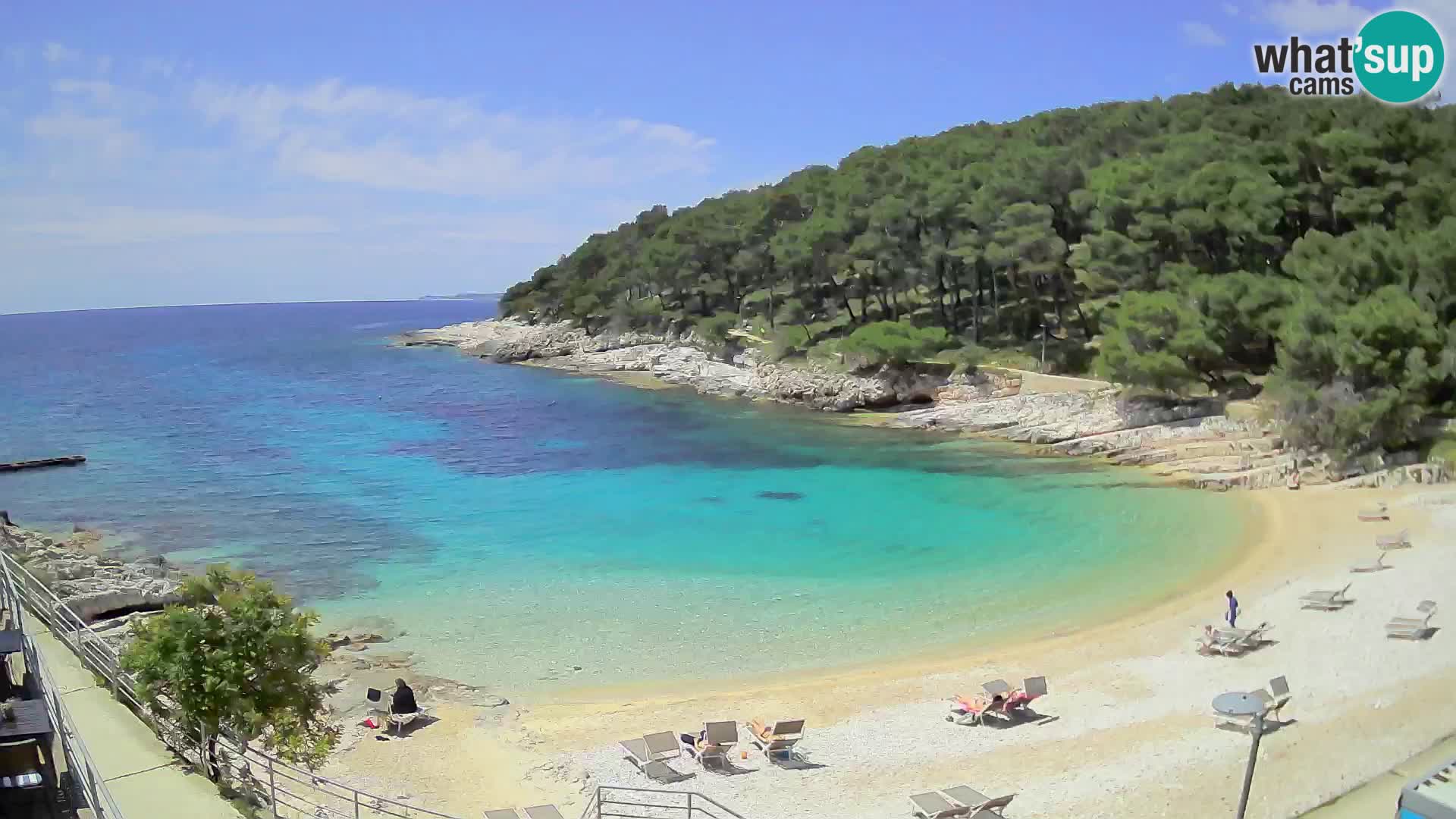 Web kam Mali Lošinj – plaža Sunčana uvala – Veli Žal