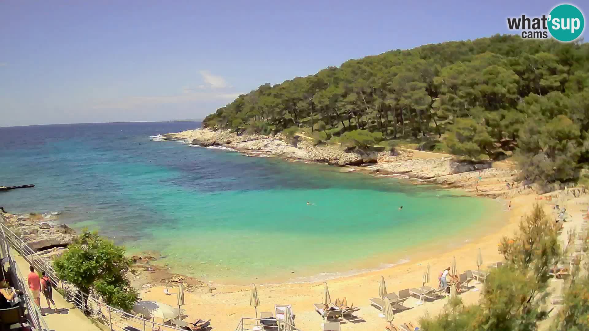 Webcam Mali Lošinj – playa Sunčana uvala – Veli Žal