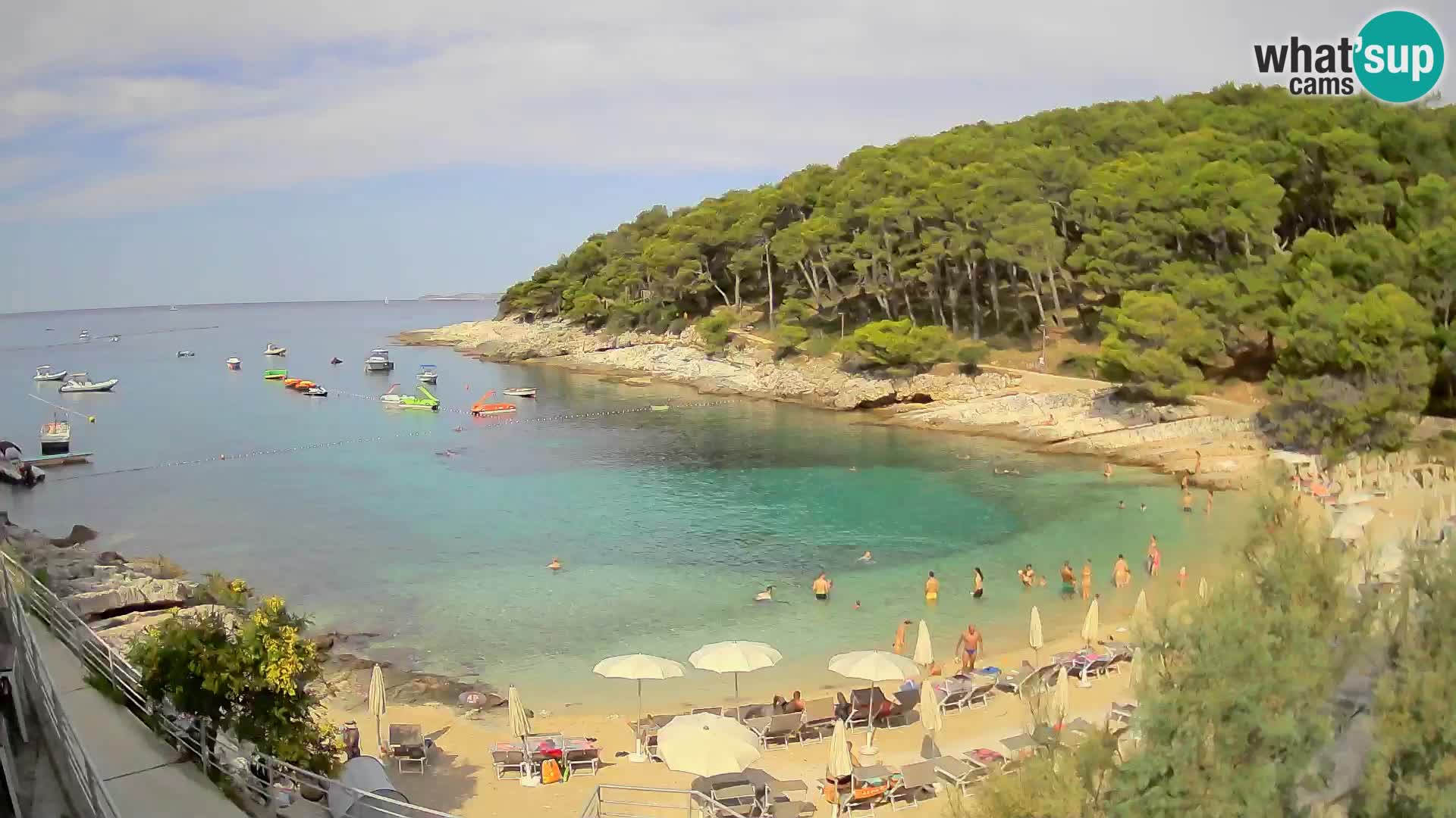 Webcam Mali Lošinj – playa Sunčana uvala – Veli Žal