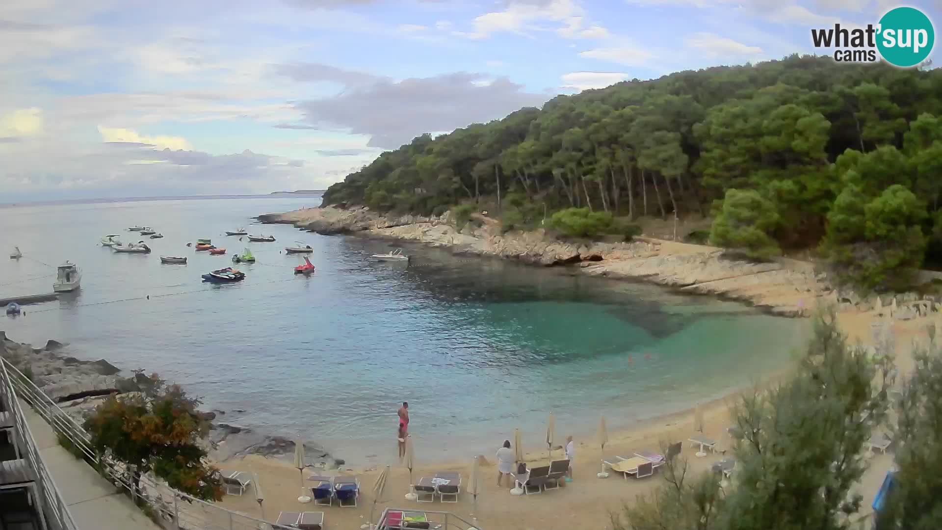 Web kam Mali Lošinj – plaža Sunčana uvala – Veli Žal