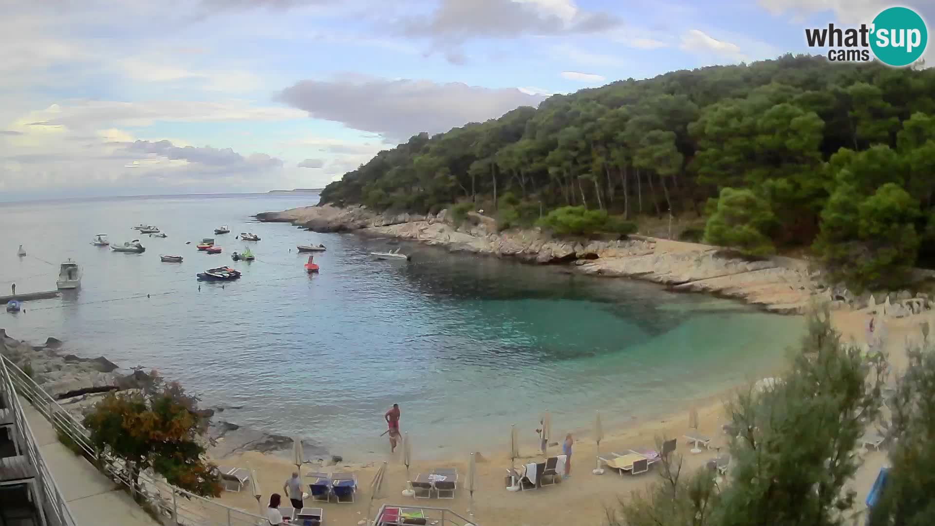 Web kam Mali Lošinj – plaža Sunčana uvala – Veli Žal