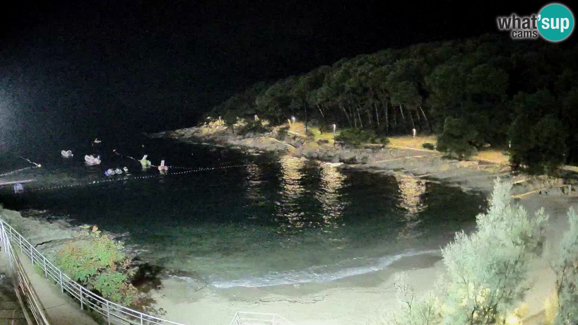 Web kam Mali Lošinj – plaža Sunčana uvala – Veli Žal