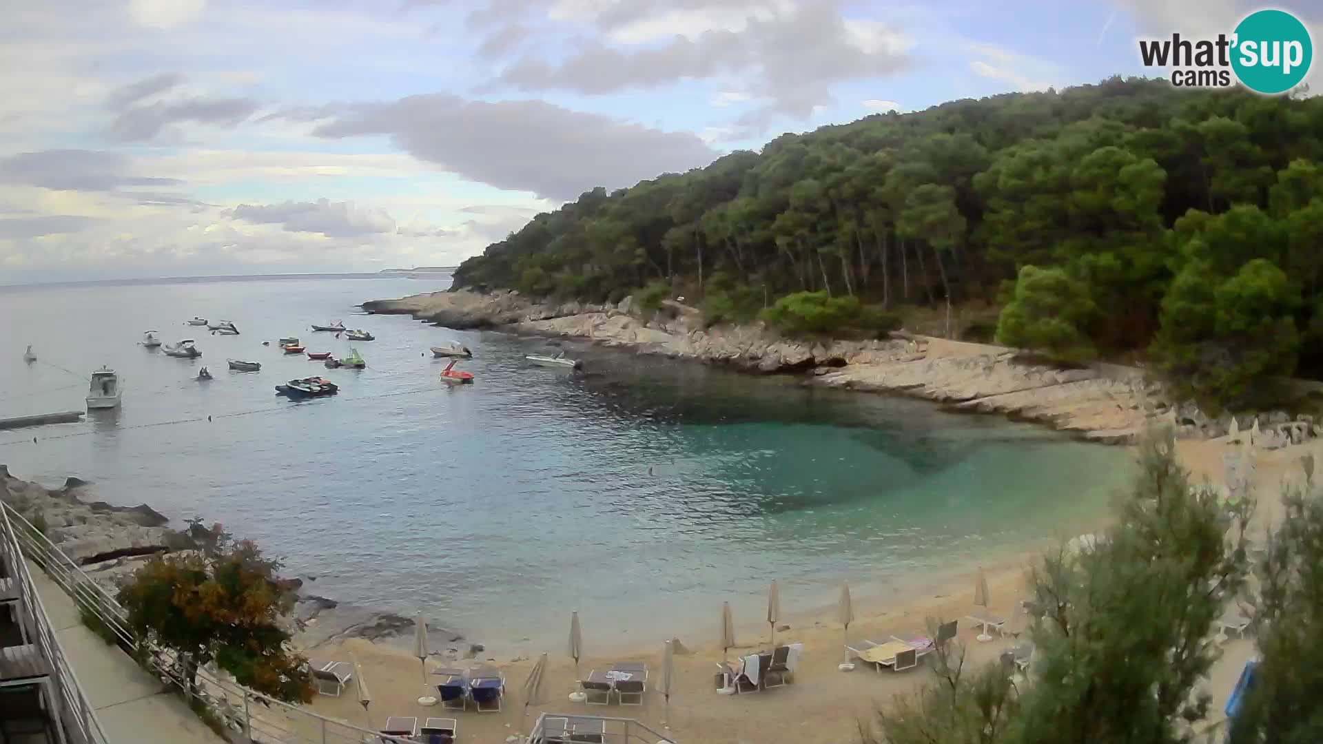 Webcam Mali Lošinj – playa Sunčana uvala – Veli Žal