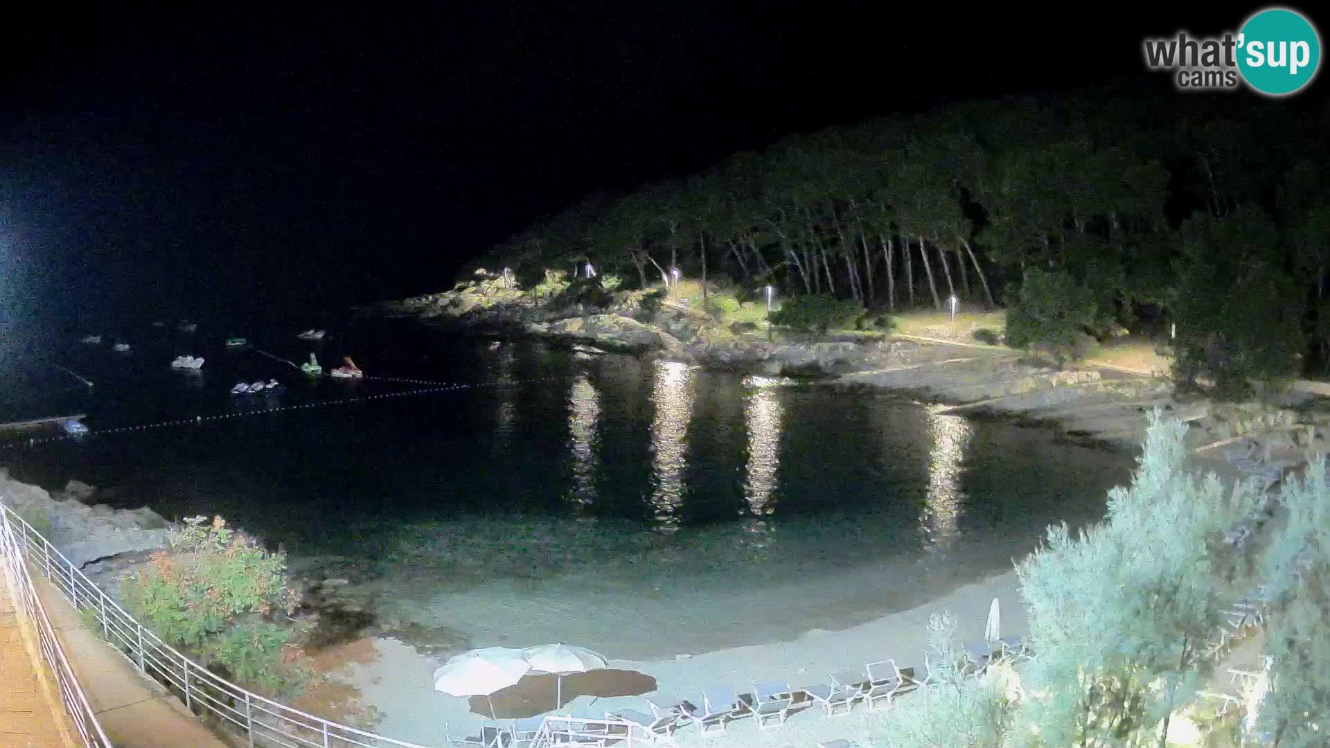 Webcam Mali Lošinj – playa Sunčana uvala – Veli Žal