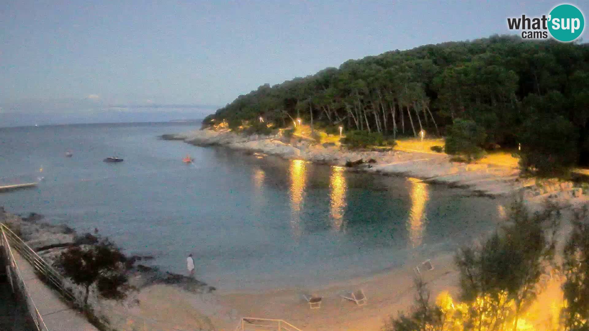 Webcam Mali Lošinj – playa Sunčana uvala – Veli Žal