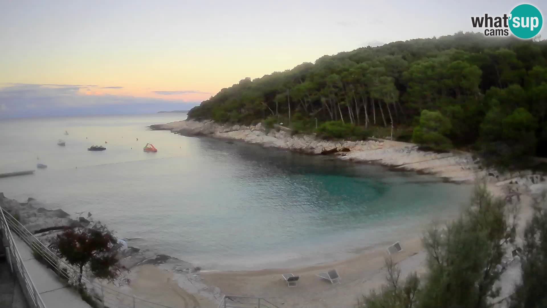 Webcam Mali Lošinj – playa Sunčana uvala – Veli Žal