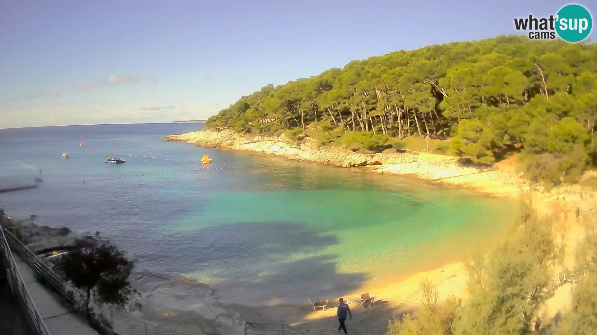 Webcam Mali Lošinj – playa Sunčana uvala – Veli Žal