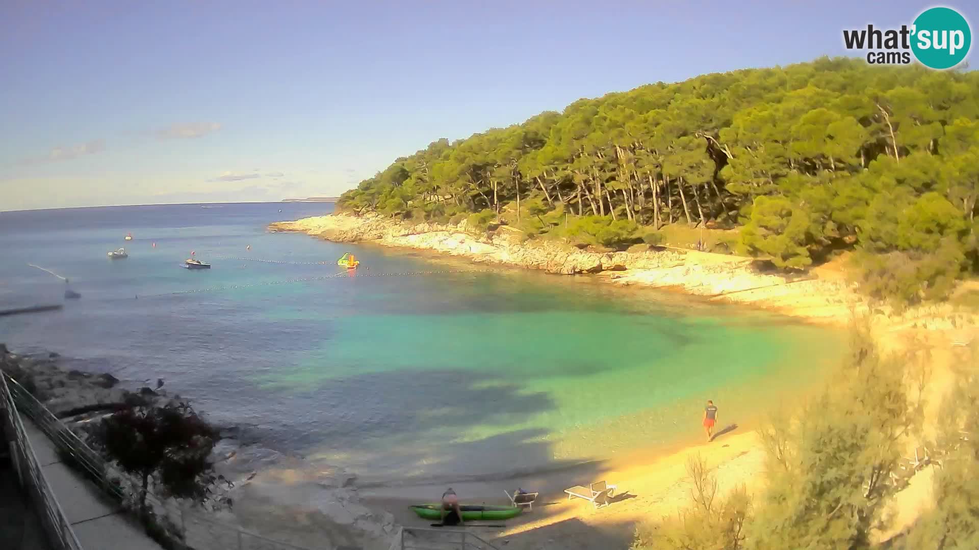 Webcam Mali Lošinj – playa Sunčana uvala – Veli Žal