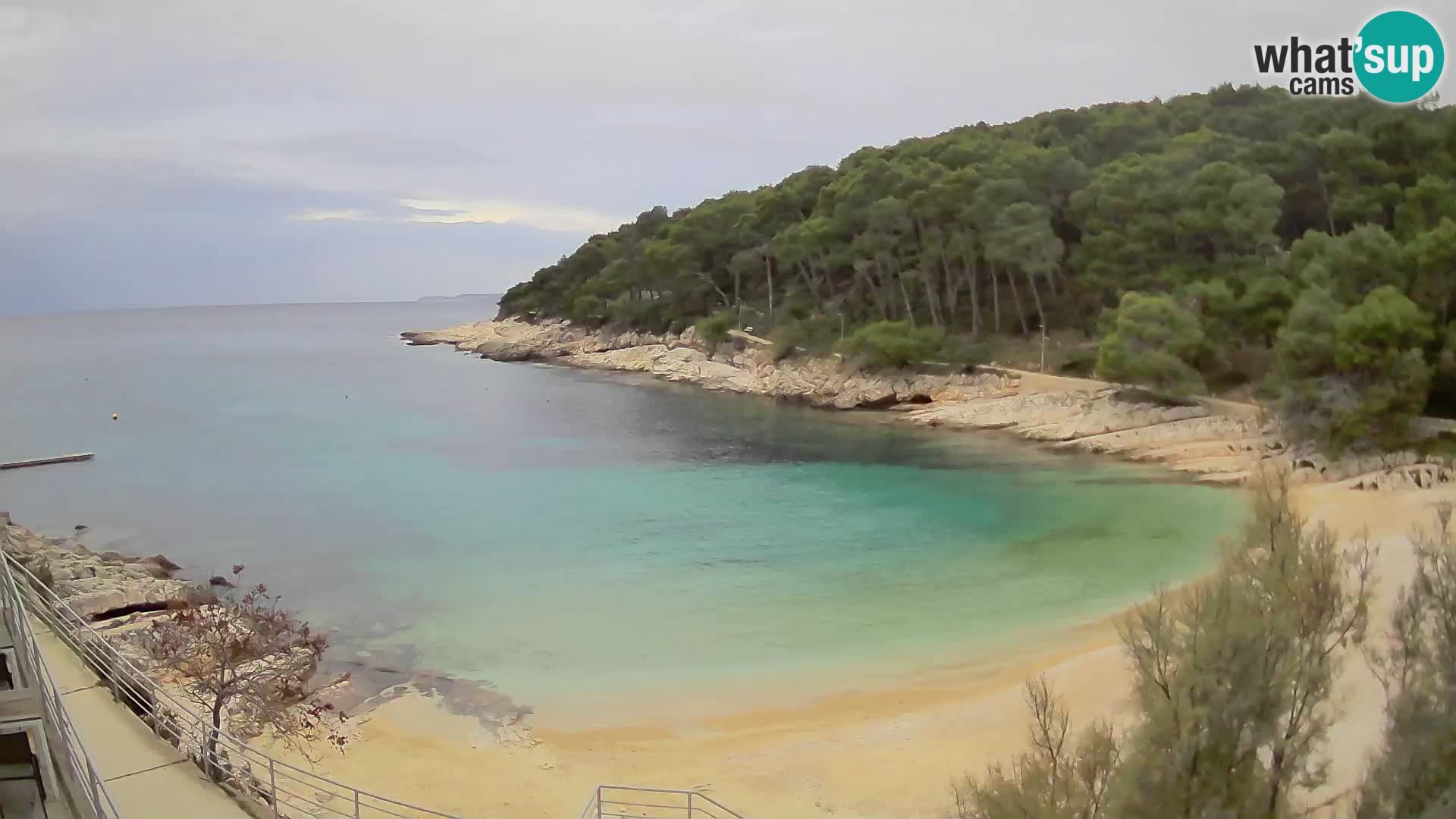 Web kam Mali Lošinj – plaža Sunčana uvala – Veli Žal