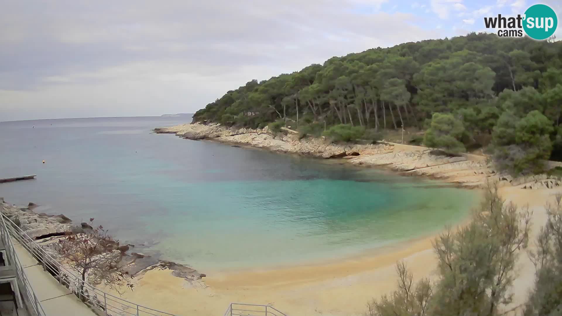 Webcam Mali Lošinj – playa Sunčana uvala – Veli Žal