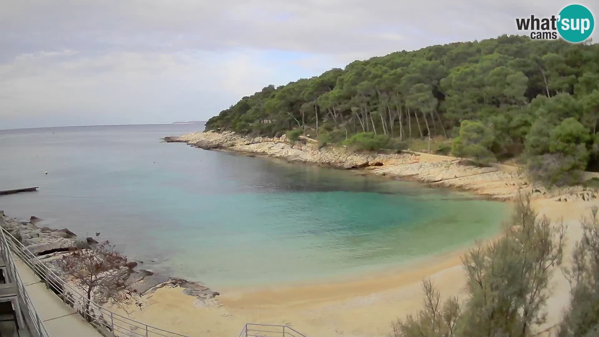 Webcam Mali Lošinj – playa Sunčana uvala – Veli Žal