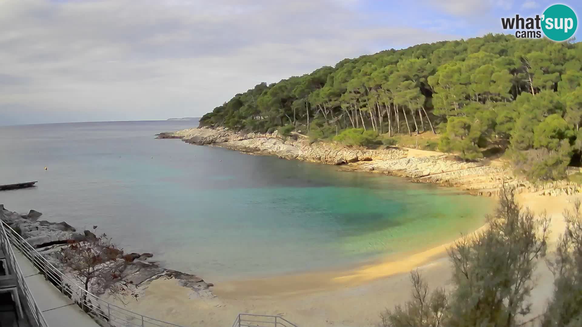 Web kam Mali Lošinj – plaža Sunčana uvala – Veli Žal