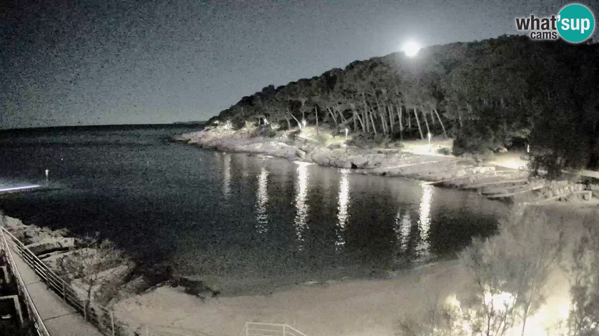 Webcam Mali Lošinj – plage Sunčana uvala – Veli Žal