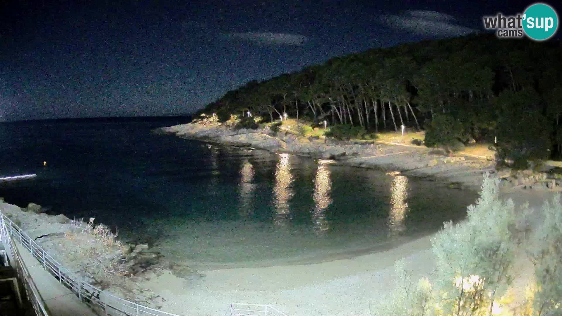 Web kam Mali Lošinj – plaža Sunčana uvala – Veli Žal