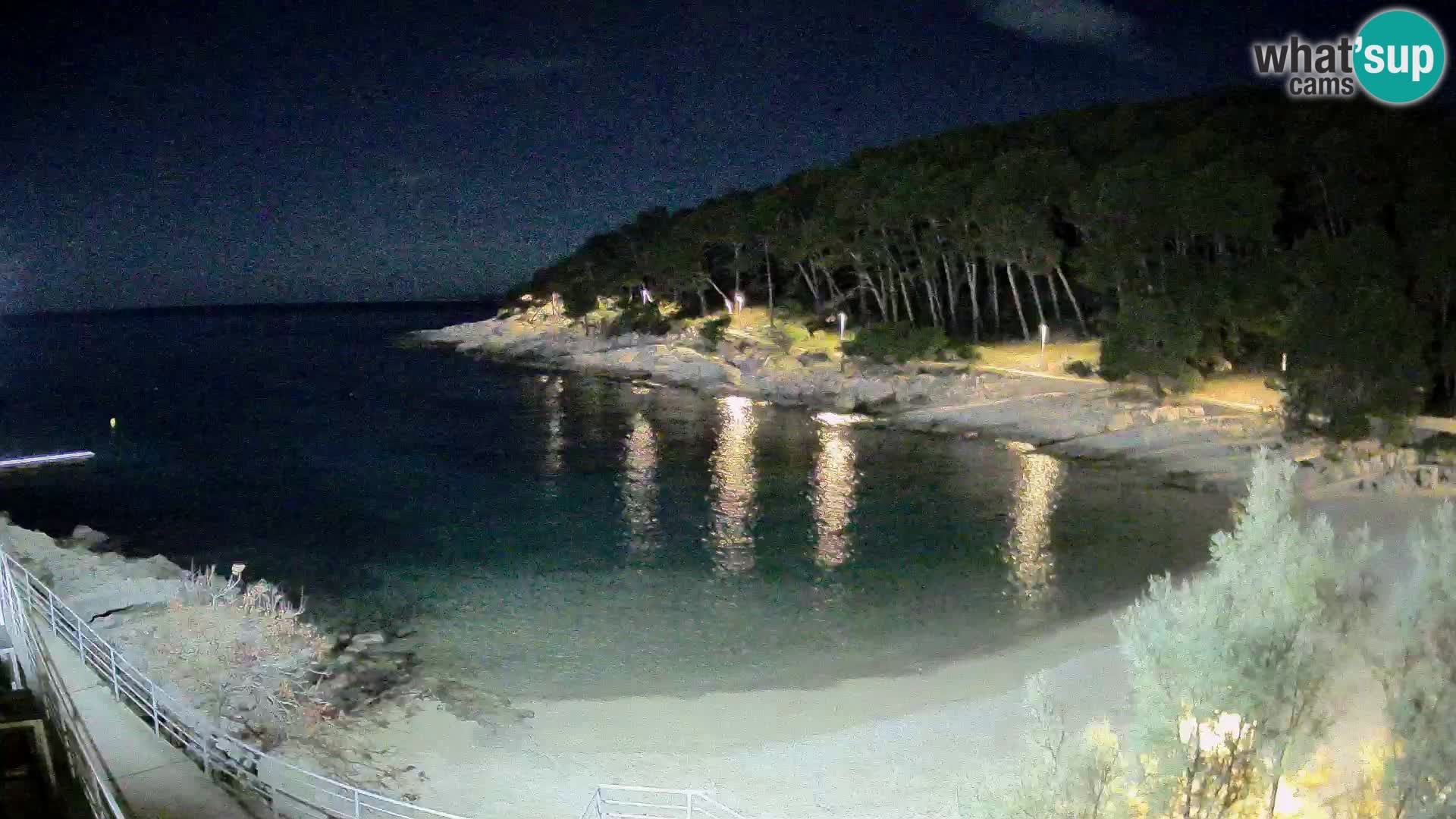 Web kam Mali Lošinj – plaža Sunčana uvala – Veli Žal