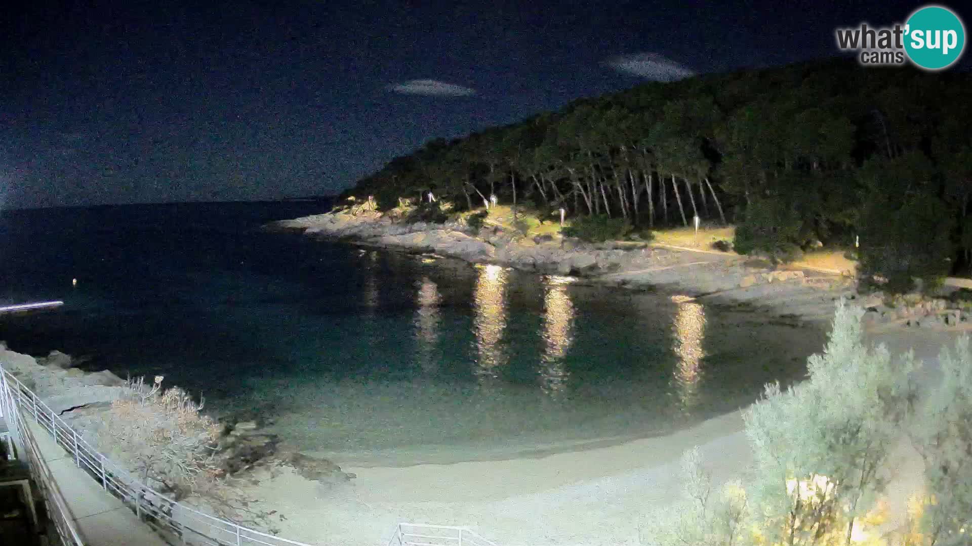 Web kam Mali Lošinj – plaža Sunčana uvala – Veli Žal