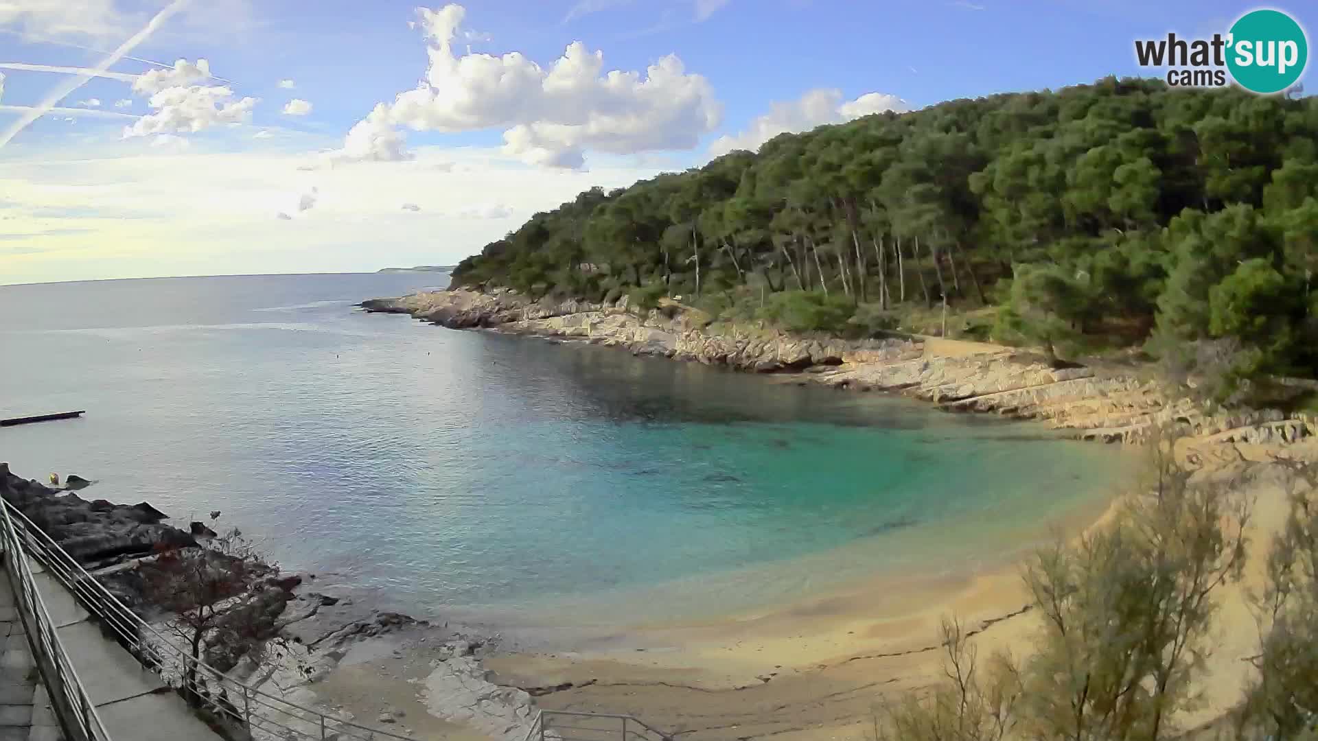 Webcam Mali Lošinj – playa Sunčana uvala – Veli Žal