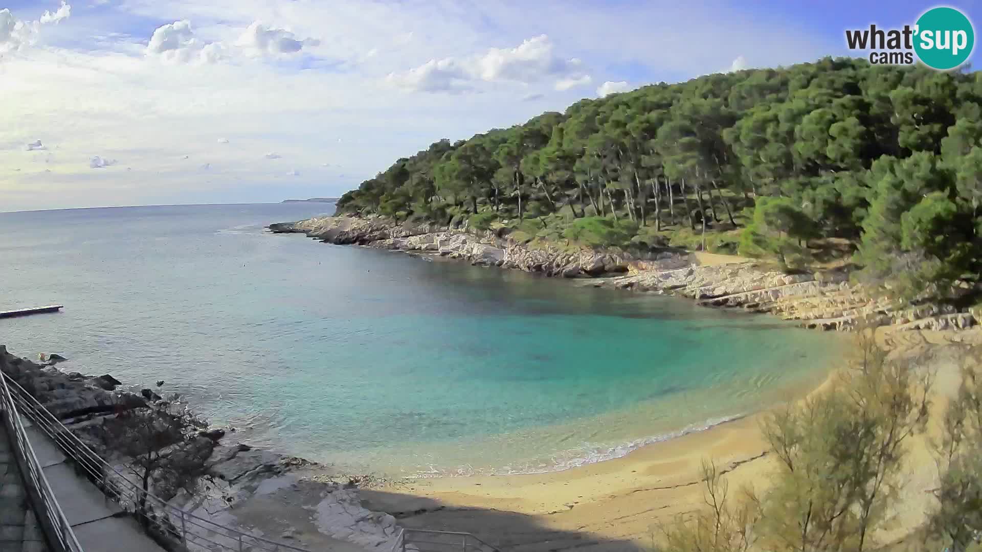 Web kam Mali Lošinj – plaža Sunčana uvala – Veli Žal