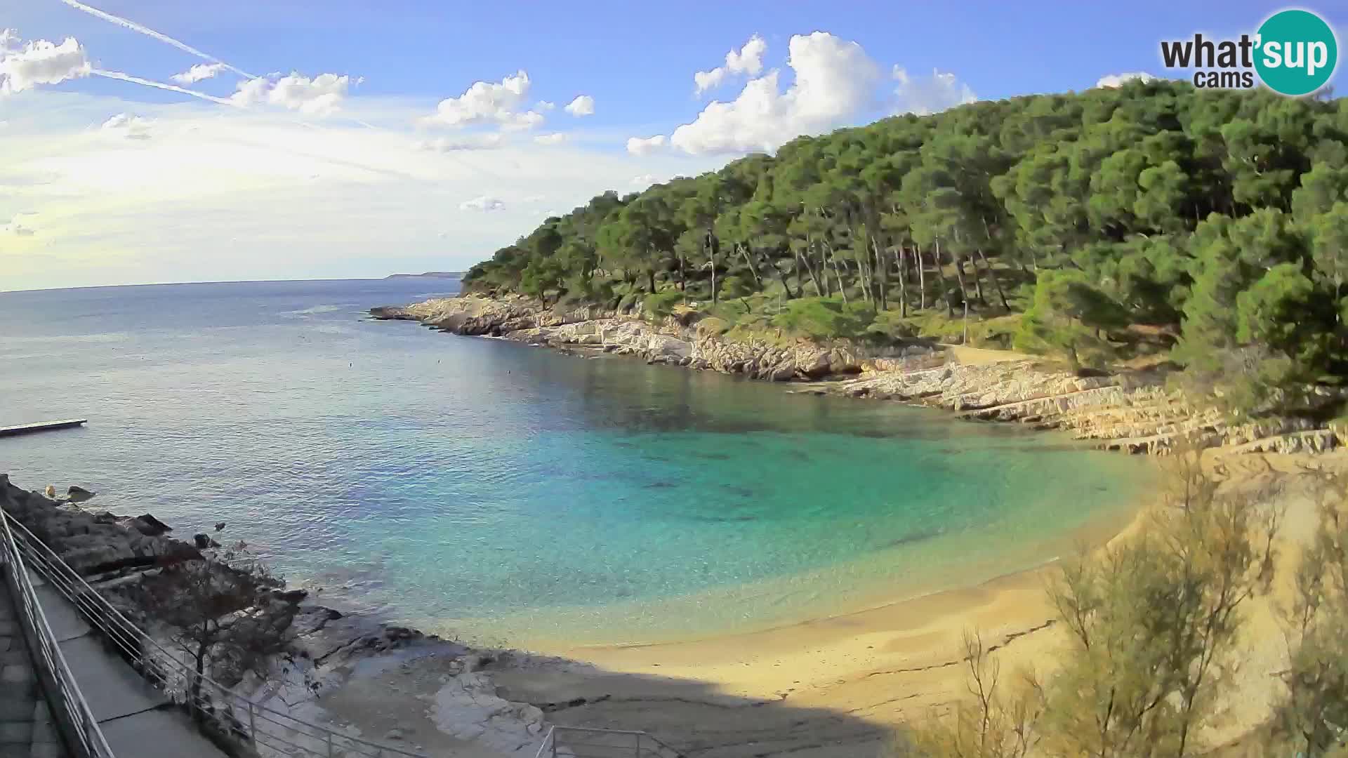 Web kam Mali Lošinj – plaža Sunčana uvala – Veli Žal