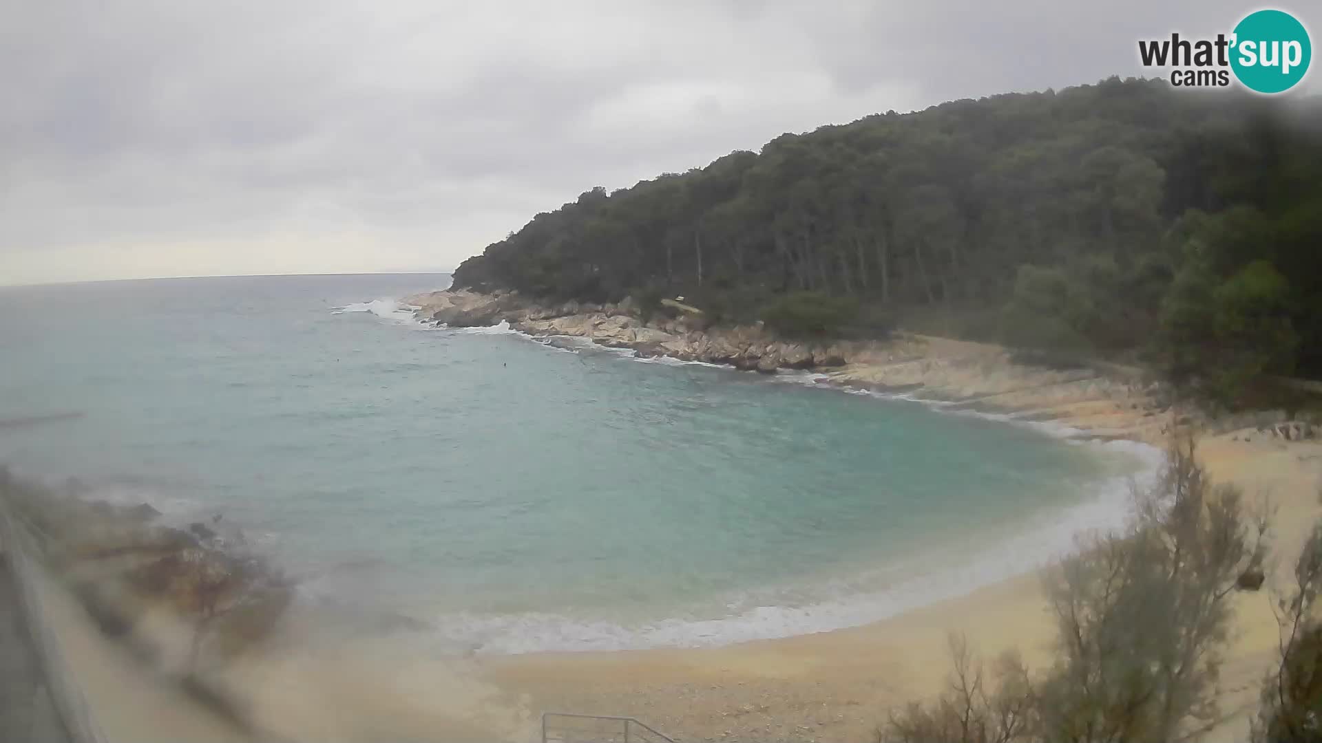 Webcam Mali Lošinj – playa Sunčana uvala – Veli Žal