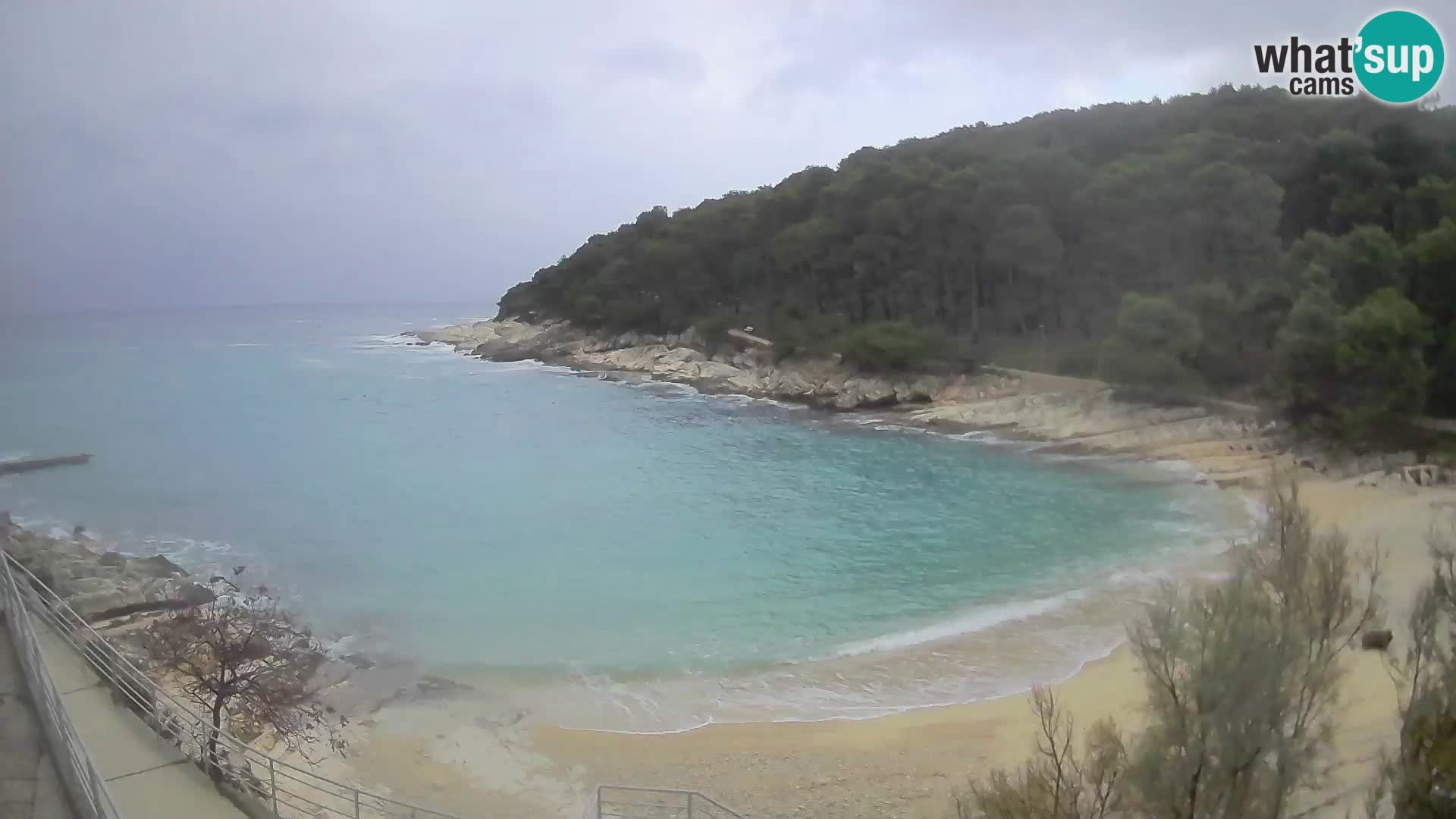 Webcam Mali Lošinj – playa Sunčana uvala – Veli Žal