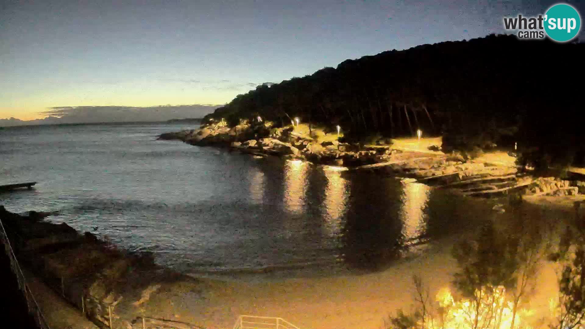 Webcam Mali Lošinj – playa Sunčana uvala – Veli Žal