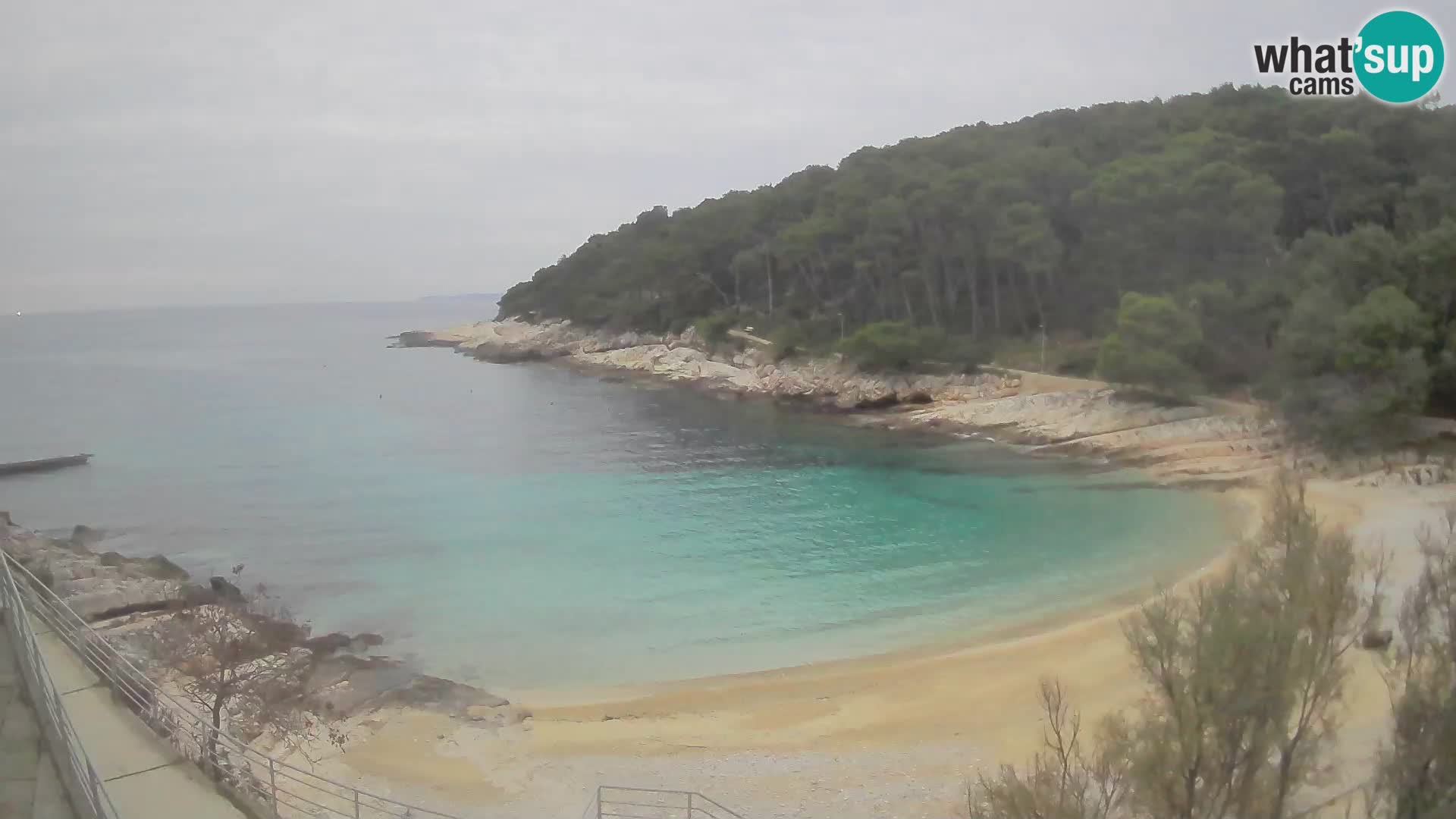 Webcam Mali Lošinj – playa Sunčana uvala – Veli Žal