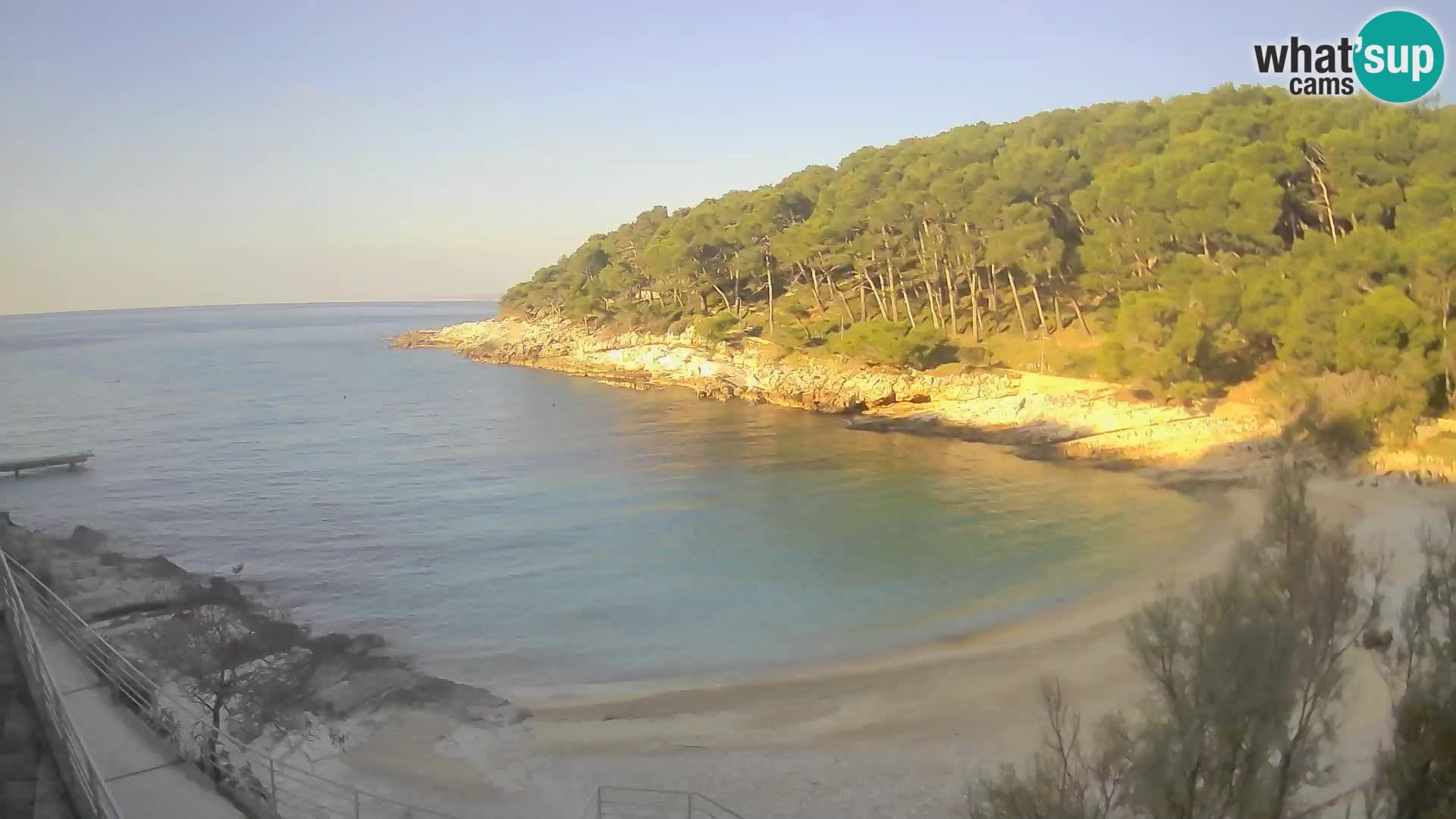 Webcam Mali Lošinj – playa Sunčana uvala – Veli Žal