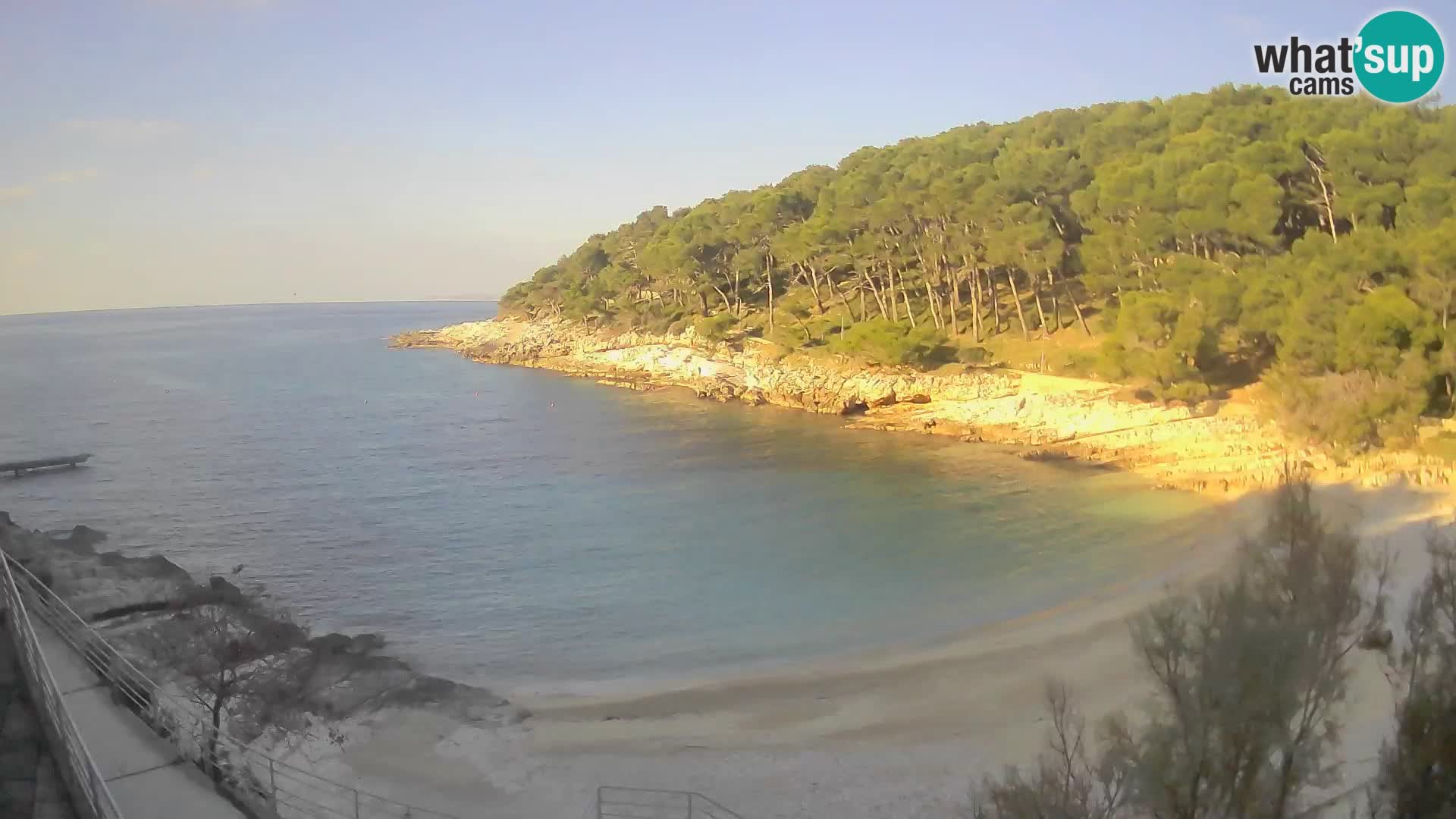 Webcam Mali Lošinj – playa Sunčana uvala – Veli Žal