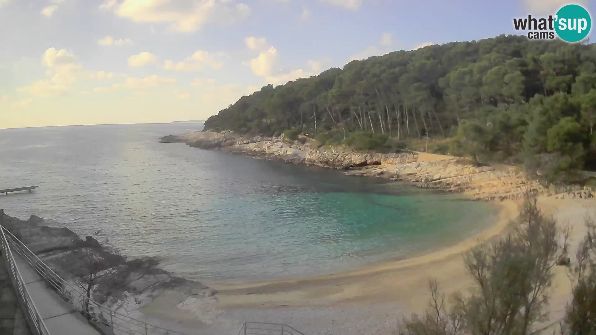 Webcam Mali Lošinj – playa Sunčana uvala – Veli Žal