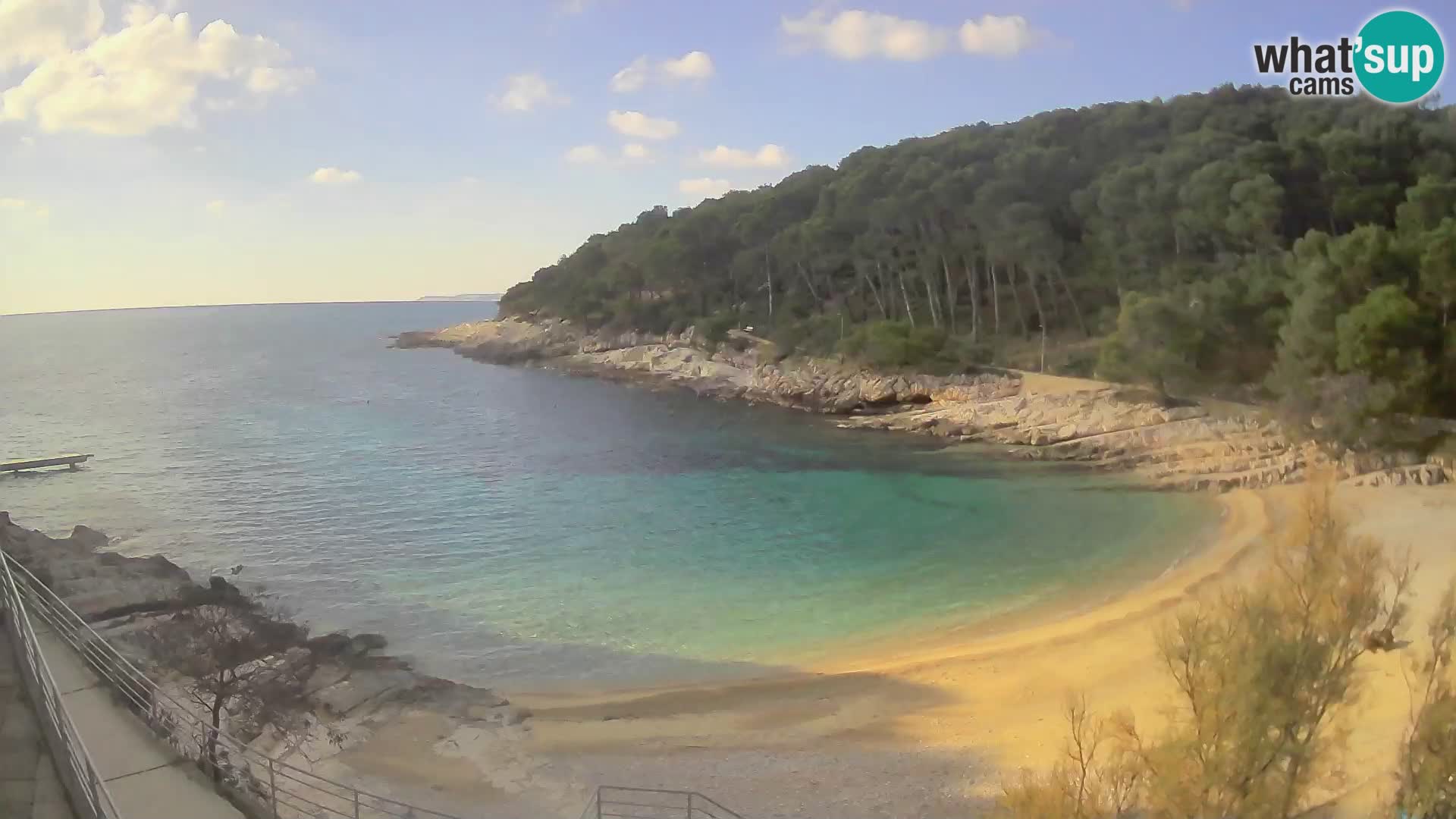 Webcam Mali Lošinj – playa Sunčana uvala – Veli Žal