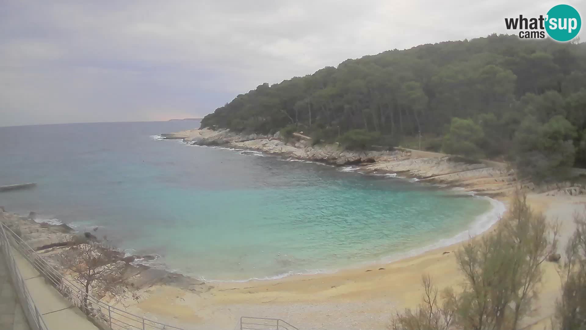 Webcam Mali Lošinj – playa Sunčana uvala – Veli Žal