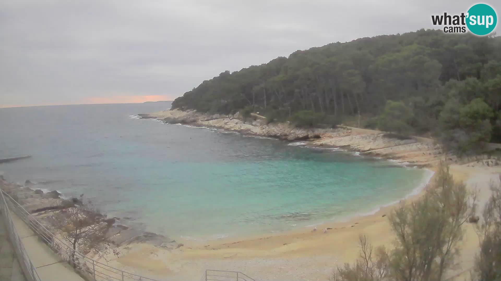 Webcam Mali Lošinj – playa Sunčana uvala – Veli Žal