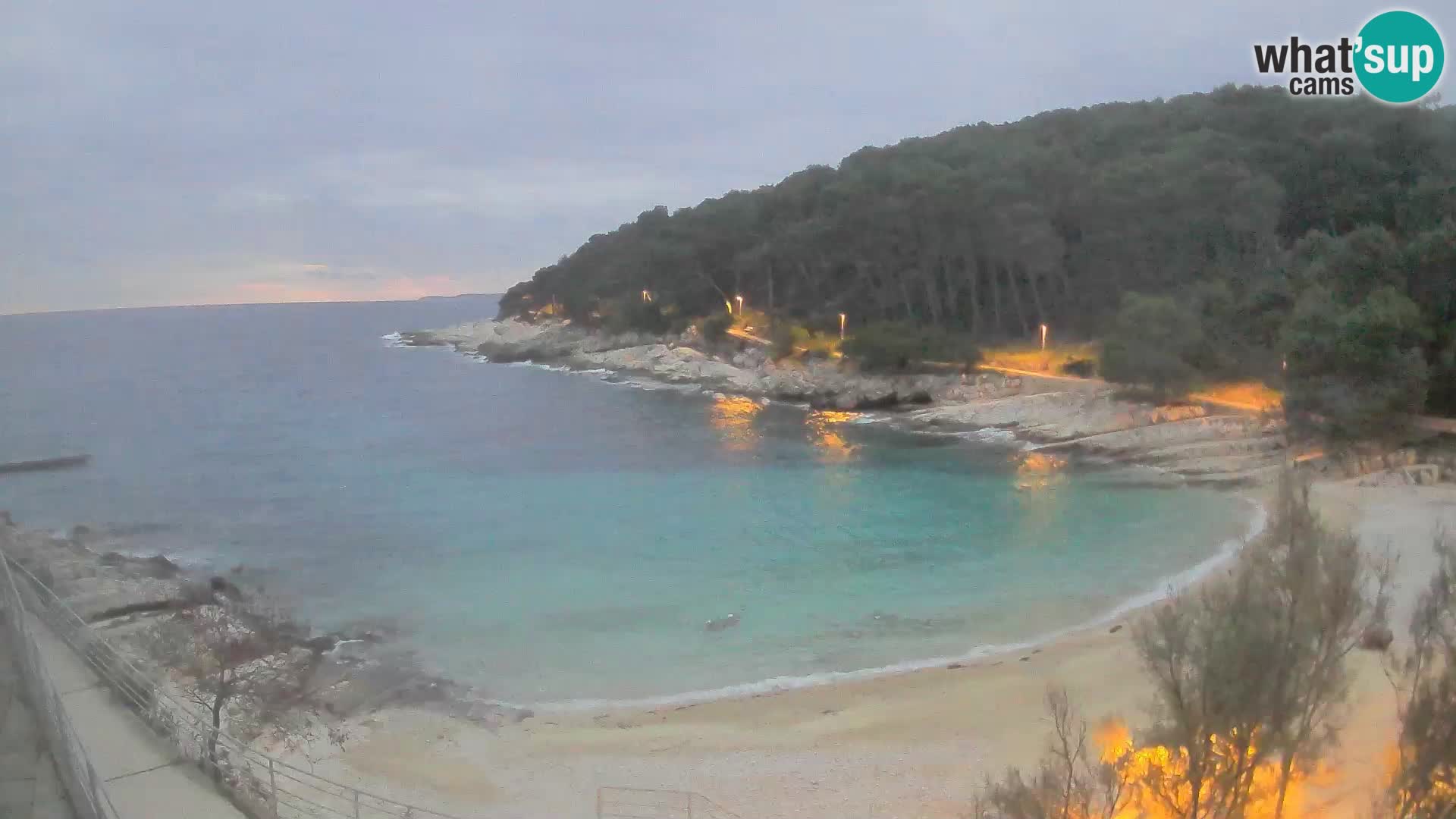 Webcam Mali Lošinj – playa Sunčana uvala – Veli Žal