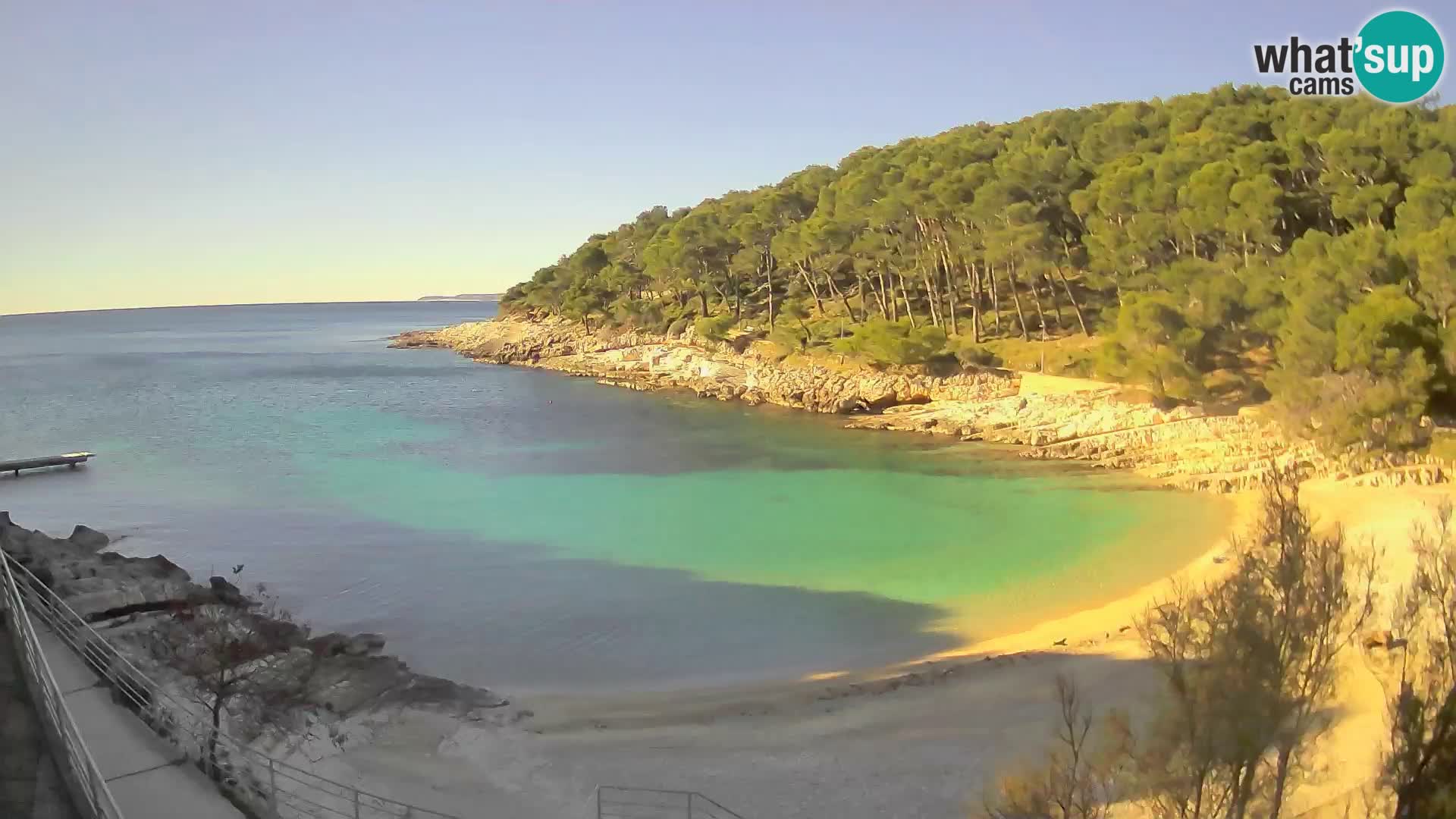 Spletna Kamera Mali Lošinj – plaža Sunčana uvala – Veli Žal