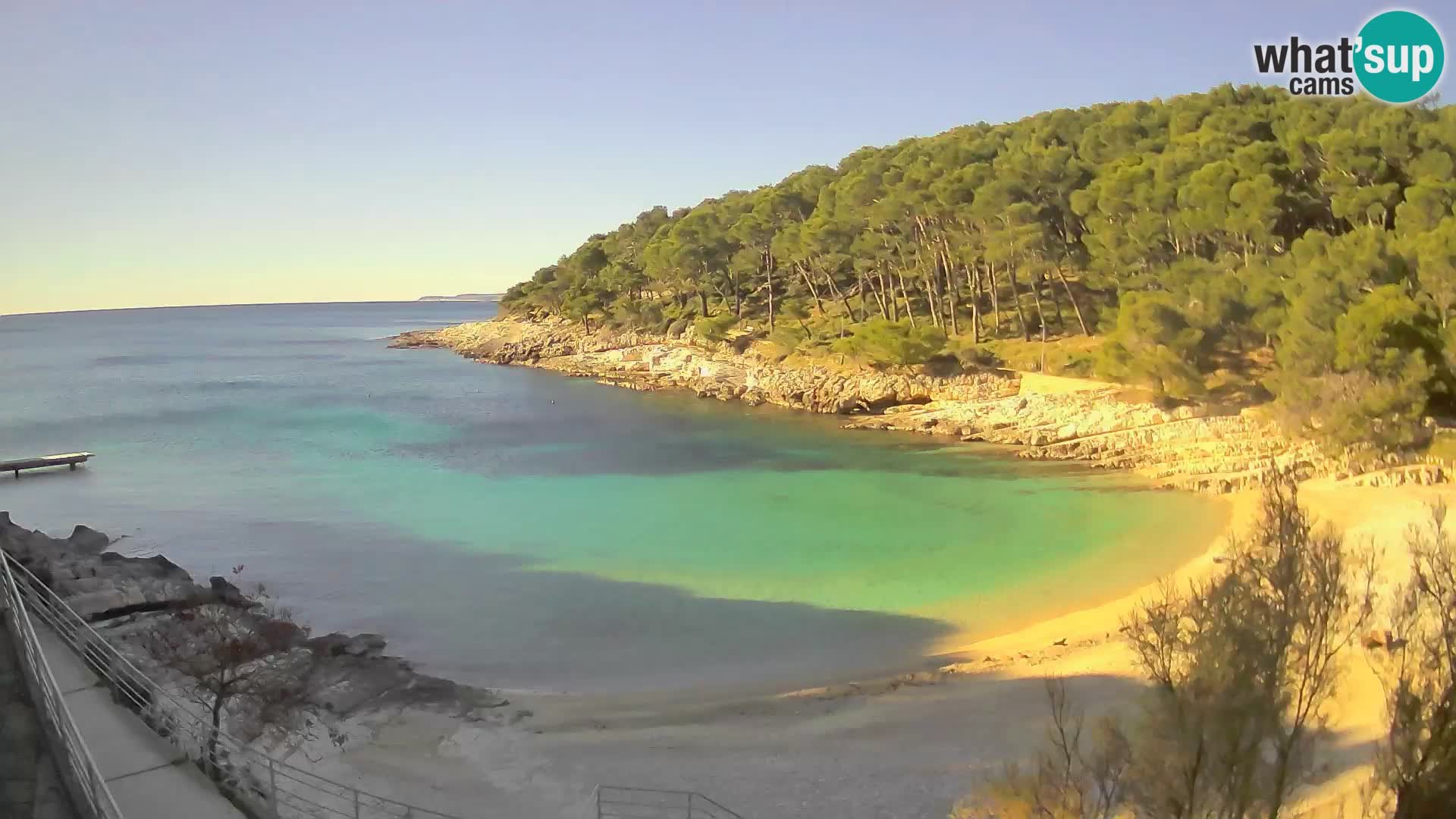 Spletna Kamera Mali Lošinj – plaža Sunčana uvala – Veli Žal