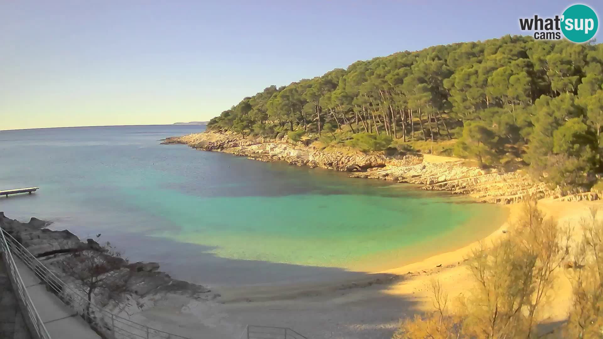 Web kam Mali Lošinj – plaža Sunčana uvala – Veli Žal