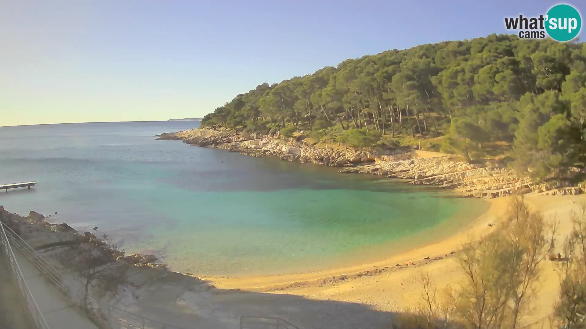 Web kam Mali Lošinj – plaža Sunčana uvala – Veli Žal