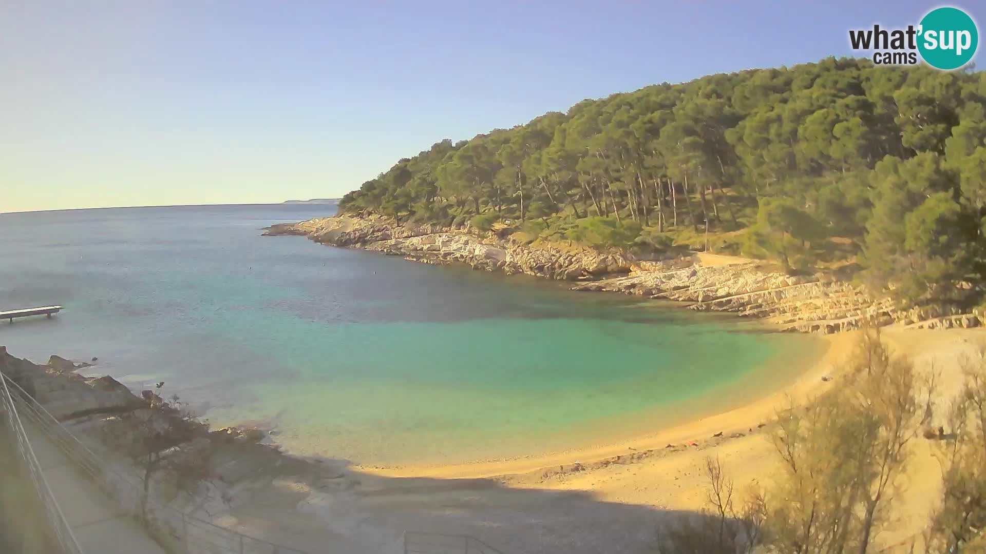 Web kam Mali Lošinj – plaža Sunčana uvala – Veli Žal