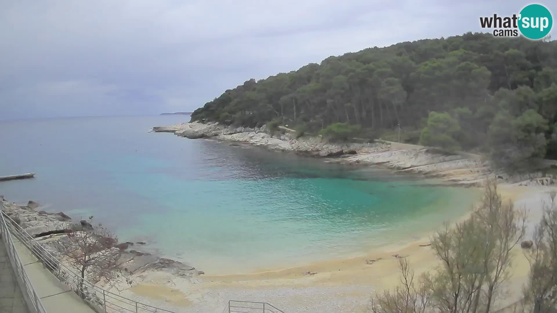 Webcam Mali Lošinj – playa Sunčana uvala – Veli Žal