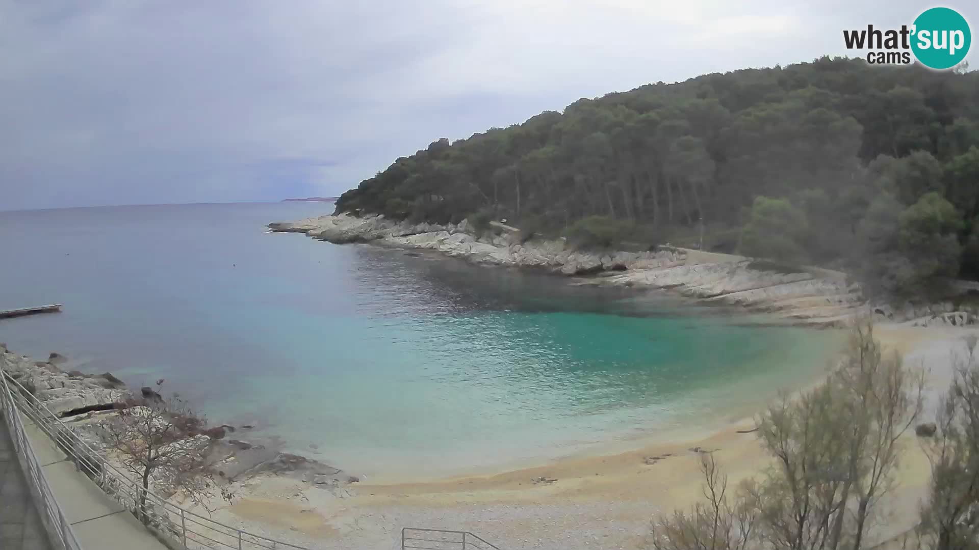 Webcam Mali Lošinj – playa Sunčana uvala – Veli Žal