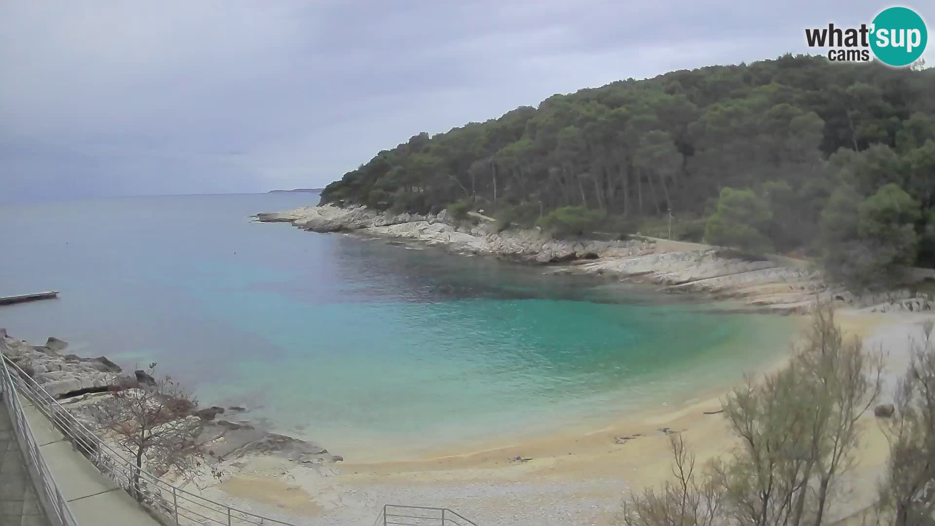 Webcam Mali Lošinj – playa Sunčana uvala – Veli Žal