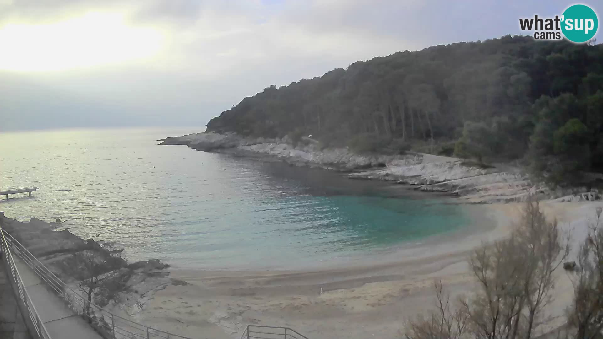 Web kam Mali Lošinj – plaža Sunčana uvala – Veli Žal