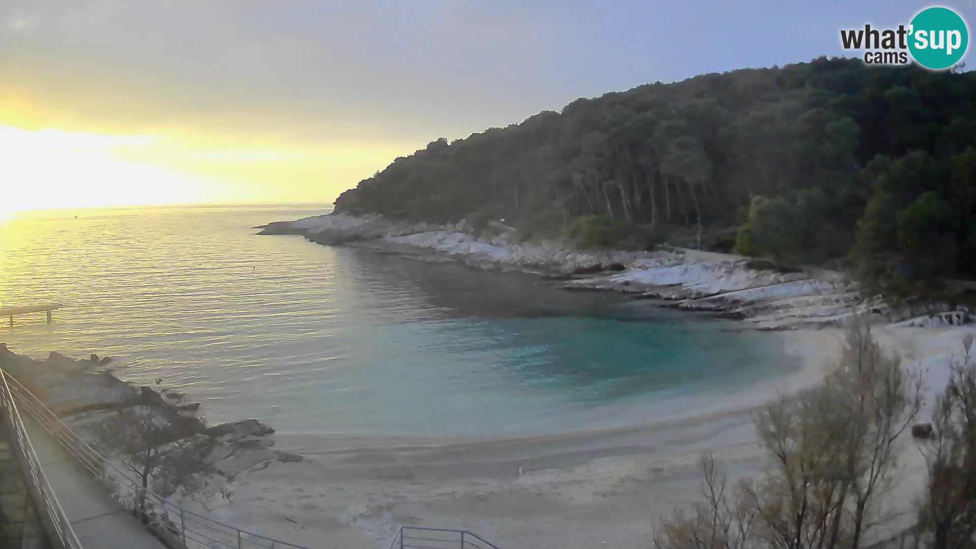 Webcam Mali Lošinj – Sunčana uvala Strand – Veli Žal