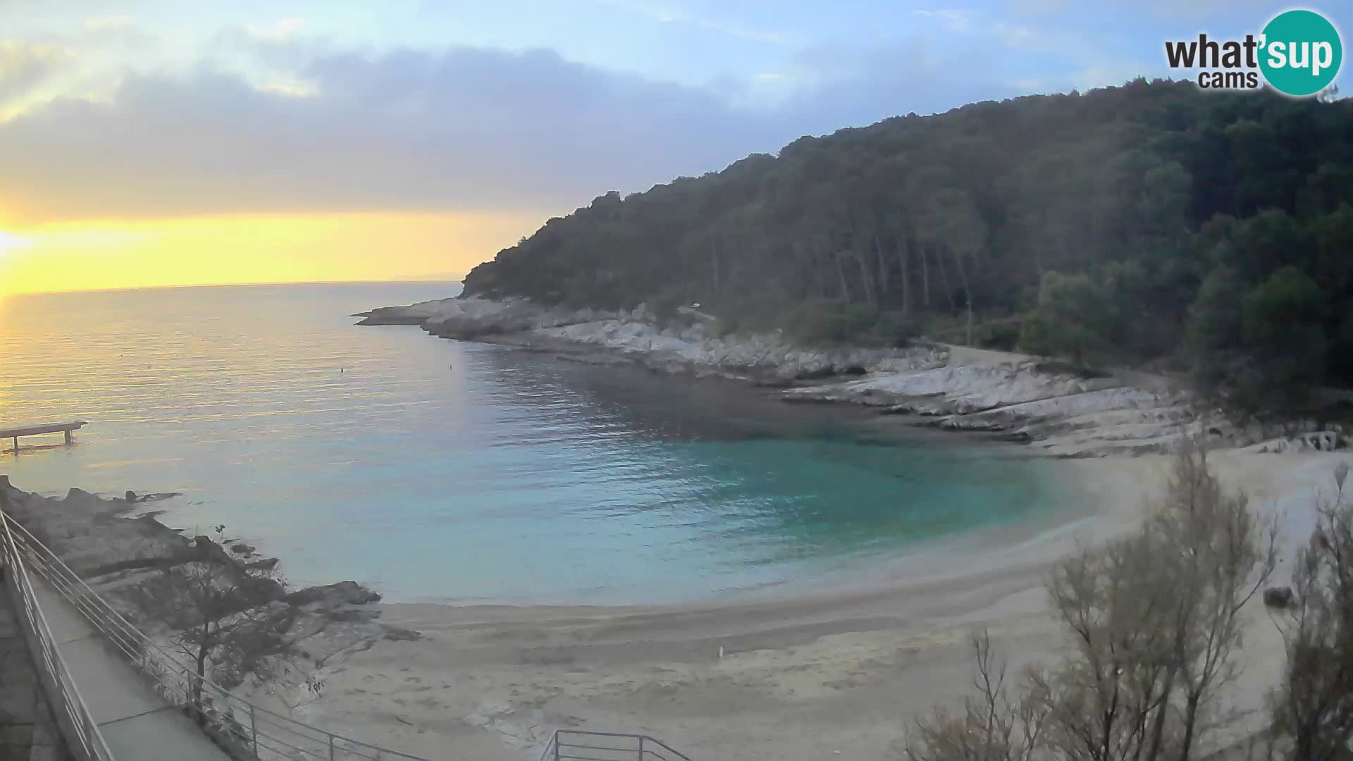 Webcam Mali Lošinj – spiaggia Sunčana uvala – Veli Žal