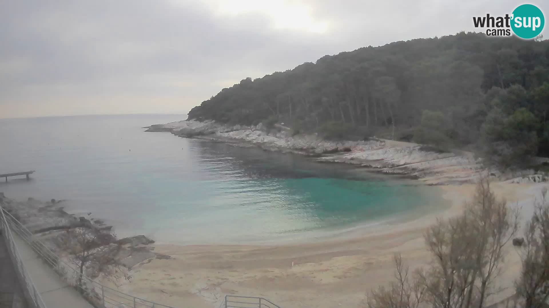 Webcam Mali Lošinj – playa Sunčana uvala – Veli Žal